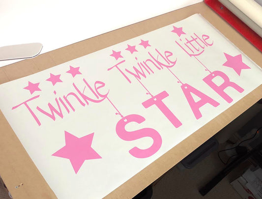 Twinkle Twinkle Nursery Wall Sticker Quote