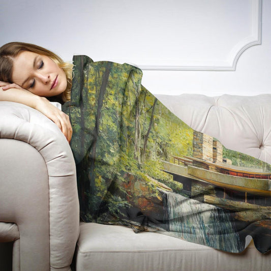 Mystical Midday Fallingwater Blanket