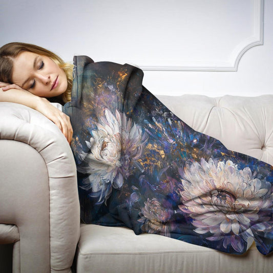 Chrysanthemum Reflection Blanket