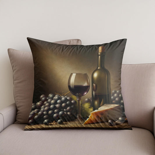 Vintage Vino Cotton Cushion