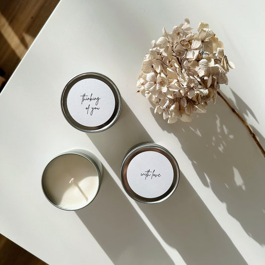 Travel Size 'With Love' Candle