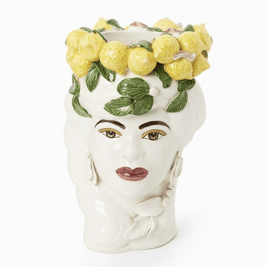 Italian Woman with Lemons Vase Moro Head