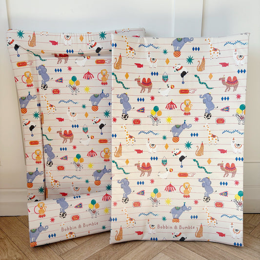 Anti-Roll Wedge Baby Changing Mat - Circus