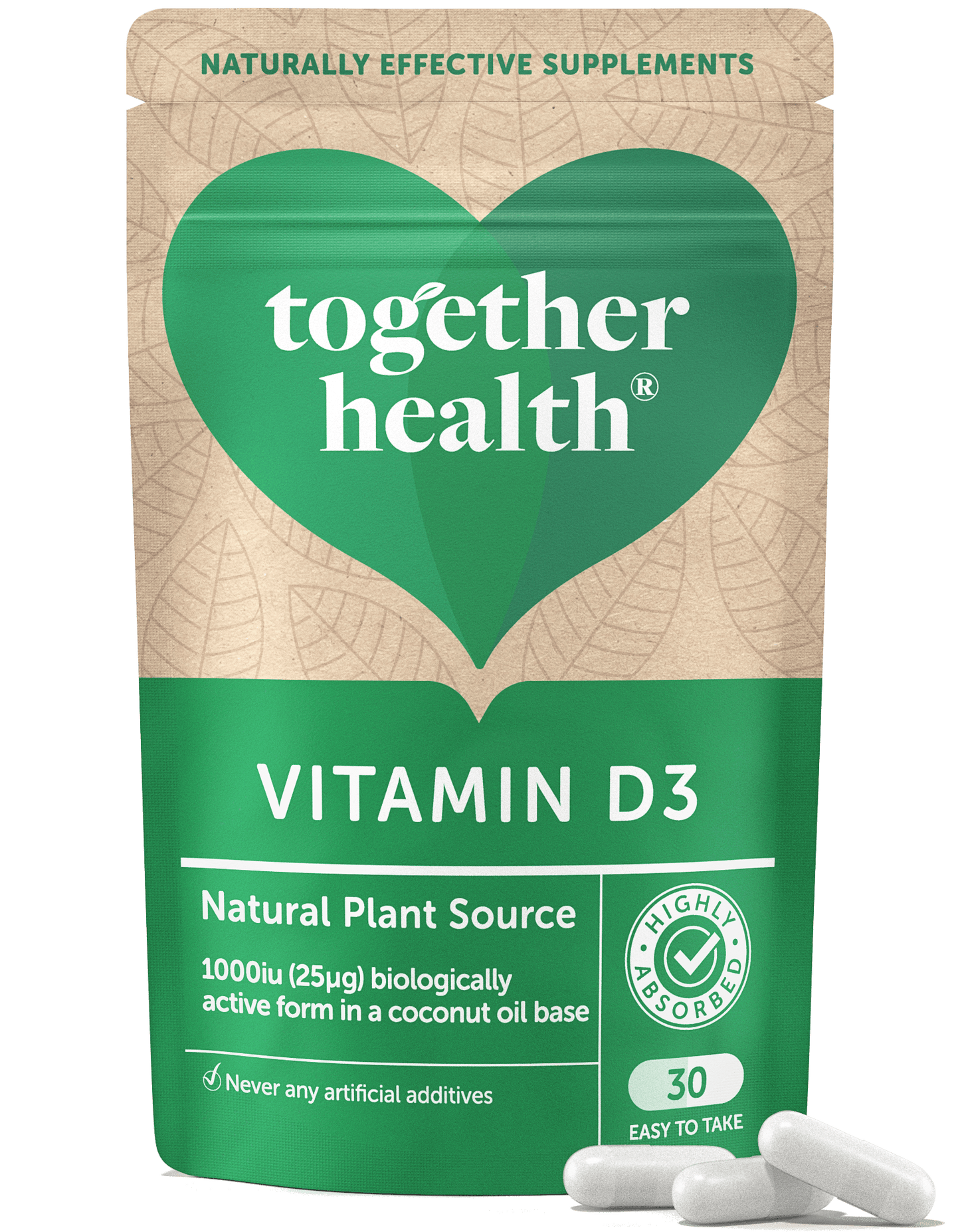Vitamin D – Vegan D3 – 30 Capsules