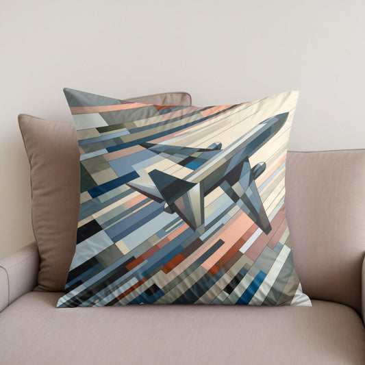Abstract Flight Patterns Cotton Cushion