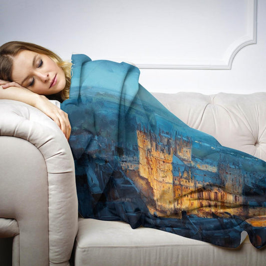 Lincoln Castle Twilight Blanket