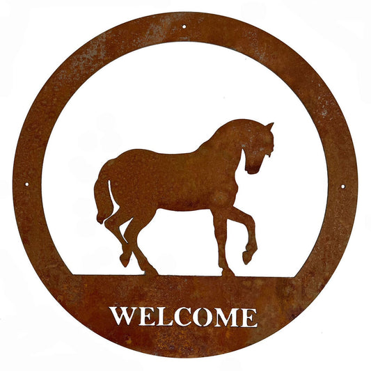 PoppyForge Horse Welcome Wall Art