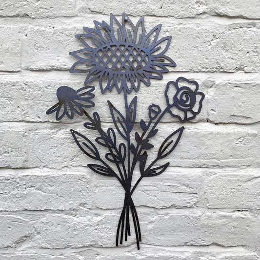 PoppyForge Sunflower Bouquet Wall Art