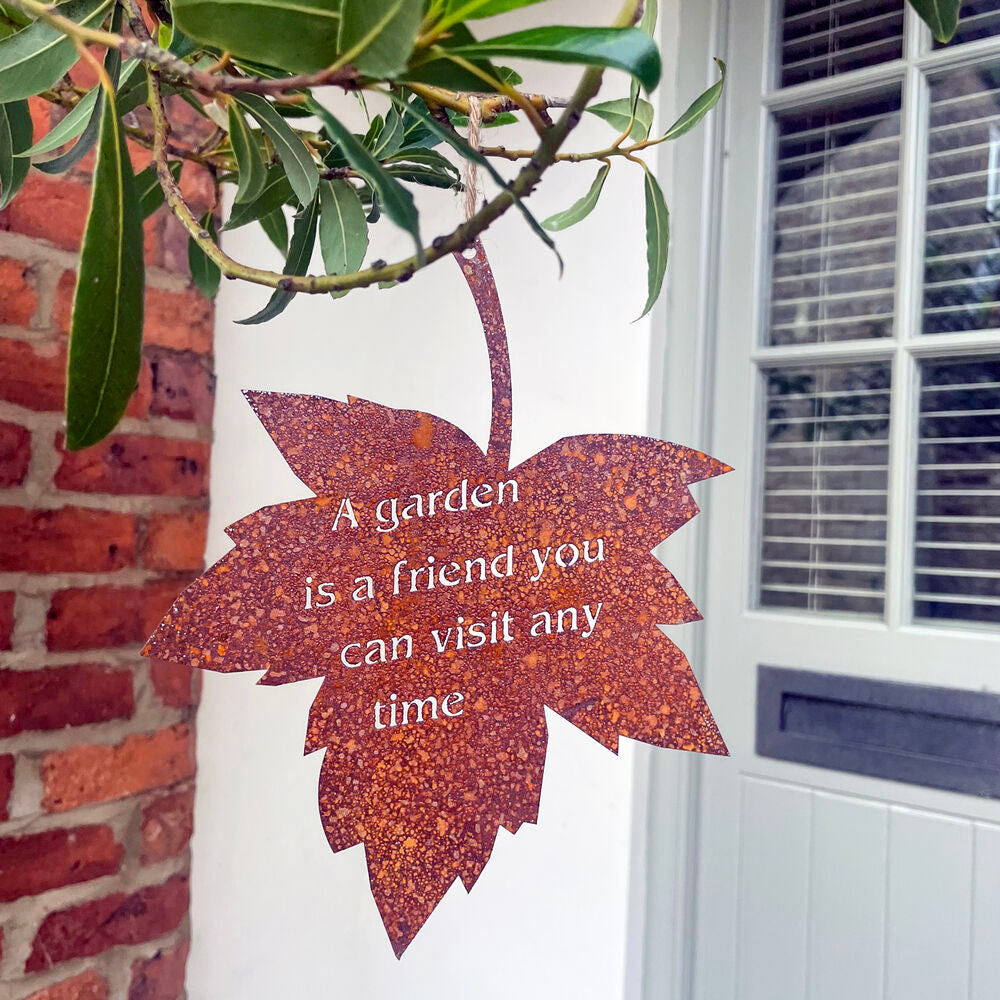 PoppyForge Falling Leaves - A Garden Is A Friend