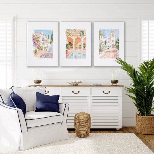 Wall Art Decor Living Room | Set of 3 Beach Decor Wall art Prints