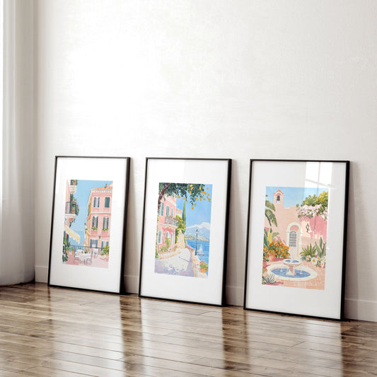 Wall Art Large | Set of 3 Beach Decor Wall art Prints