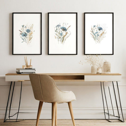Wall Art Sets | Set of 3 Botanical Wall art Prints