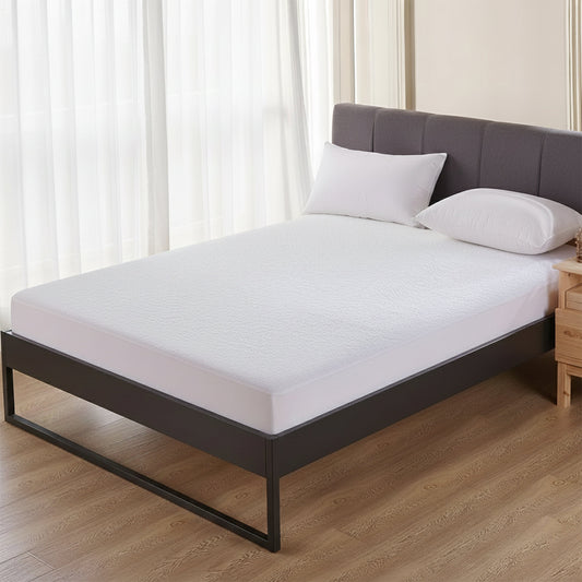 Waterproof Terry Towel Mattress Protector with Deep Skirt Highly Absorbent Noise-Free Comfort Full Bed Size Range OEKO-TEX Certified by OLIVIA ROCCO