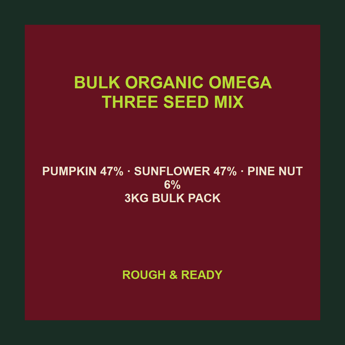 Infinity Foods Bulk Organic Omega Three Seed Mix