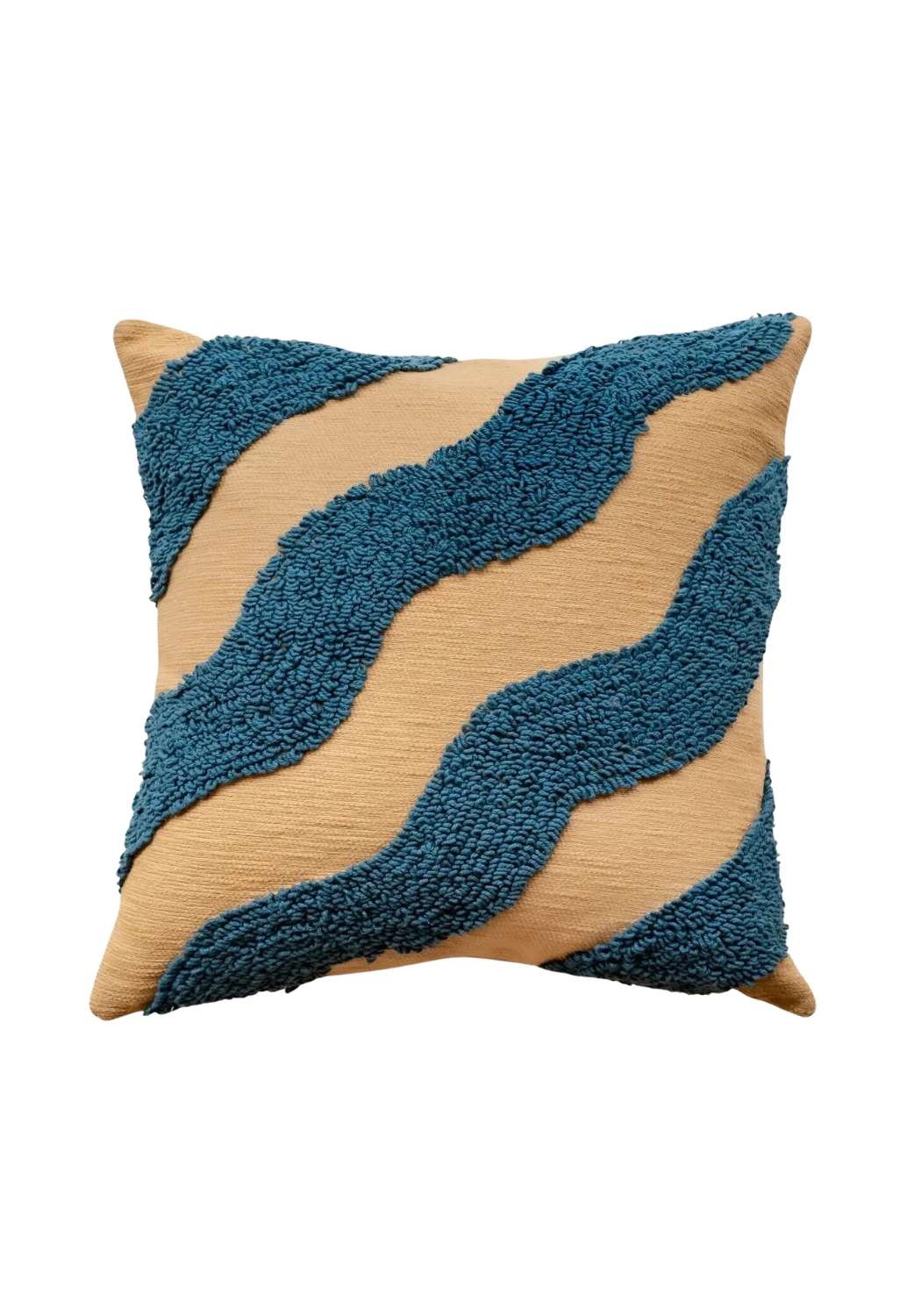 Wavy Blue Cushion Cover (50x50cm)