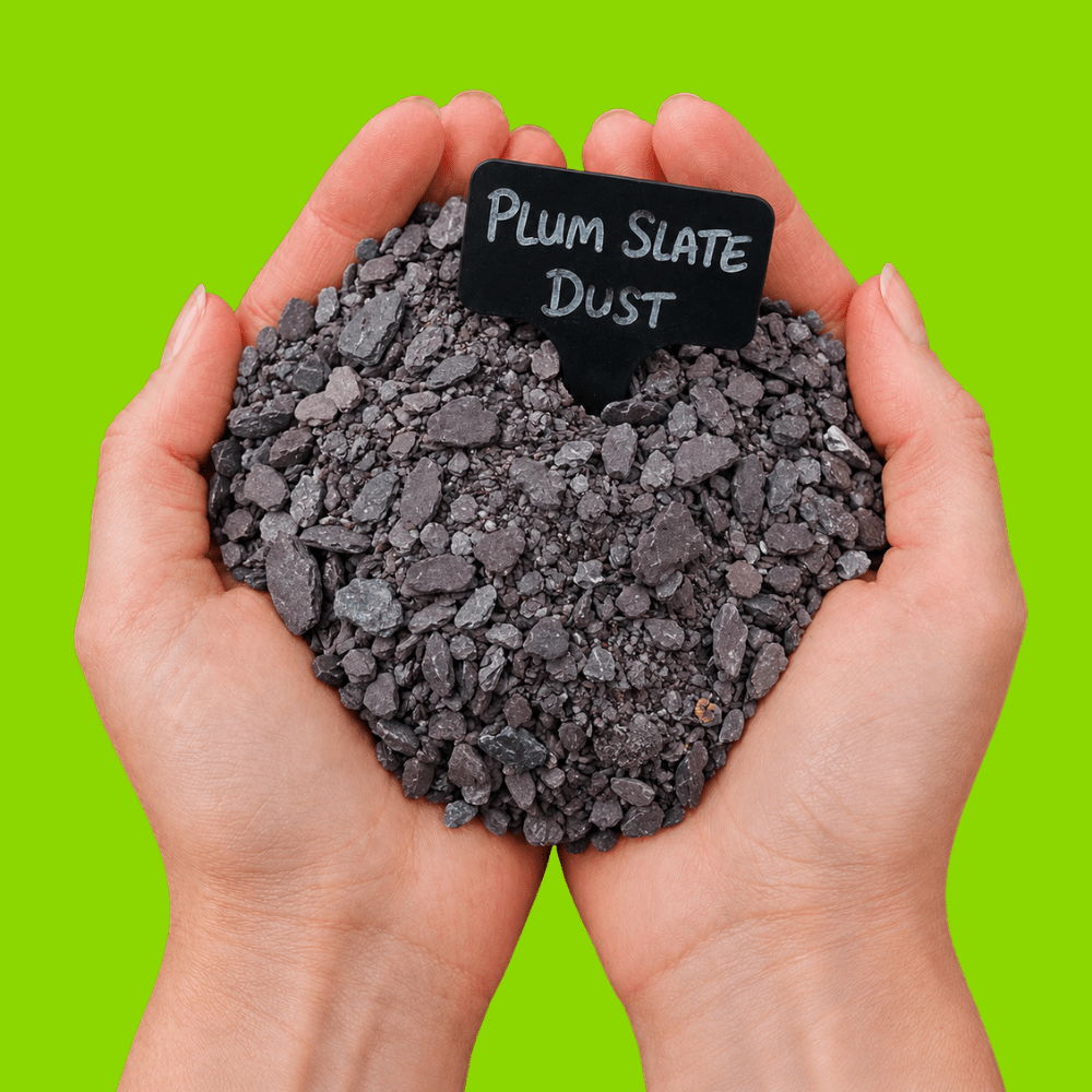 Welsh Plum Crushed Slate Chippings 10mm to dust