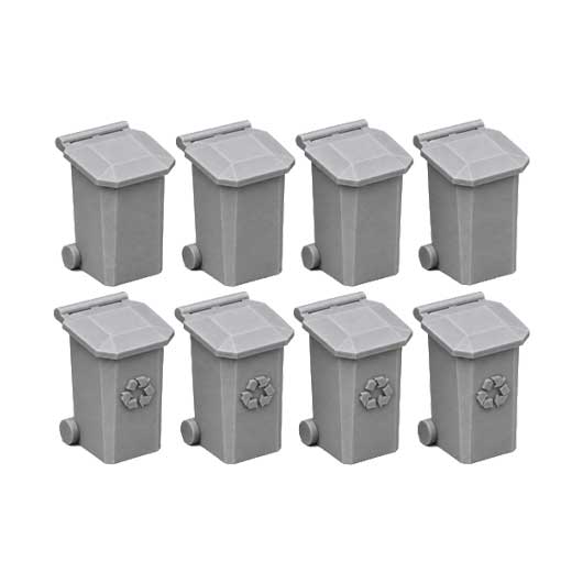 Ready to Paint Wheelie Bin - Style 1