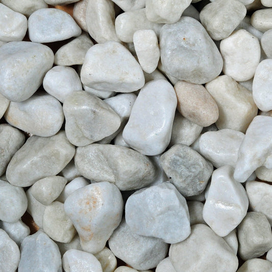White pebbles 20 to 40mm Bulk Bag