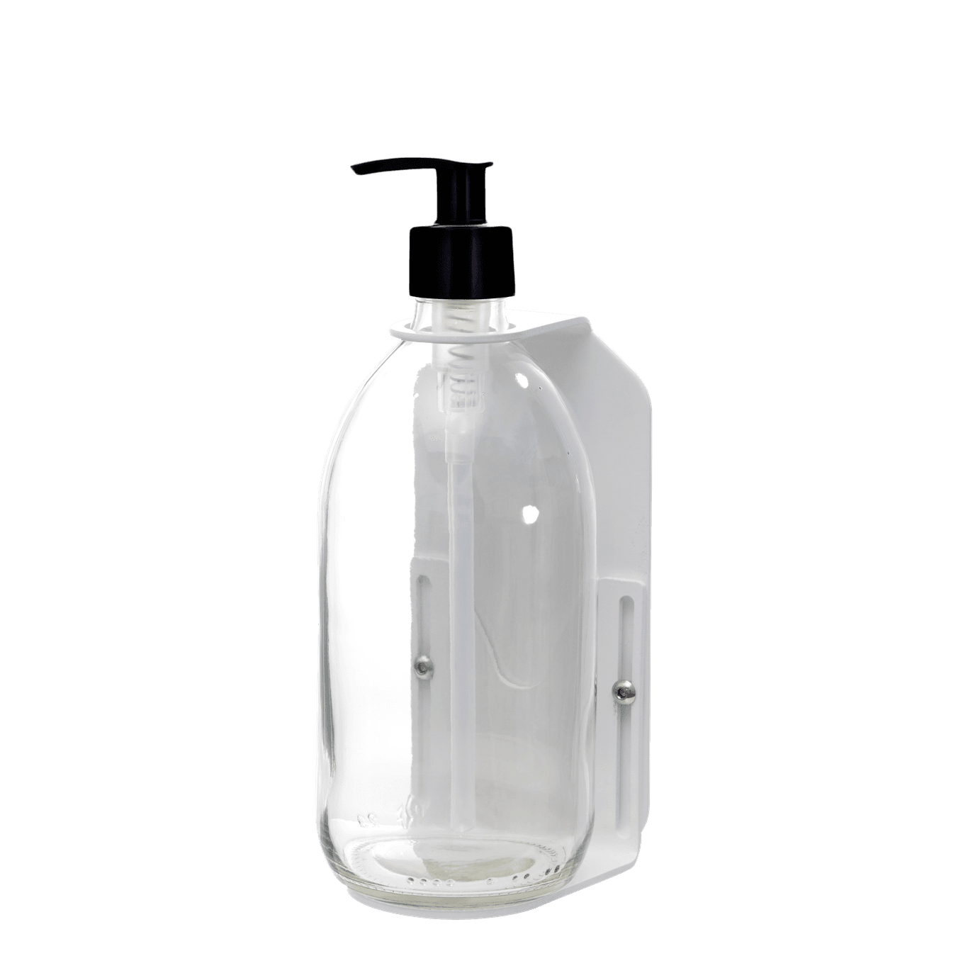 White Single Wall Mounted Soap Dispenser