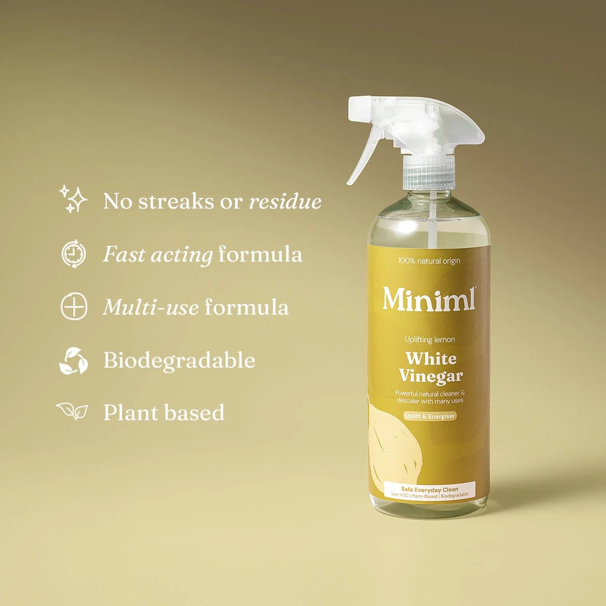 Uplifting Lemon White Vinegar – 5L Refill Multi-Purpose Cleaner