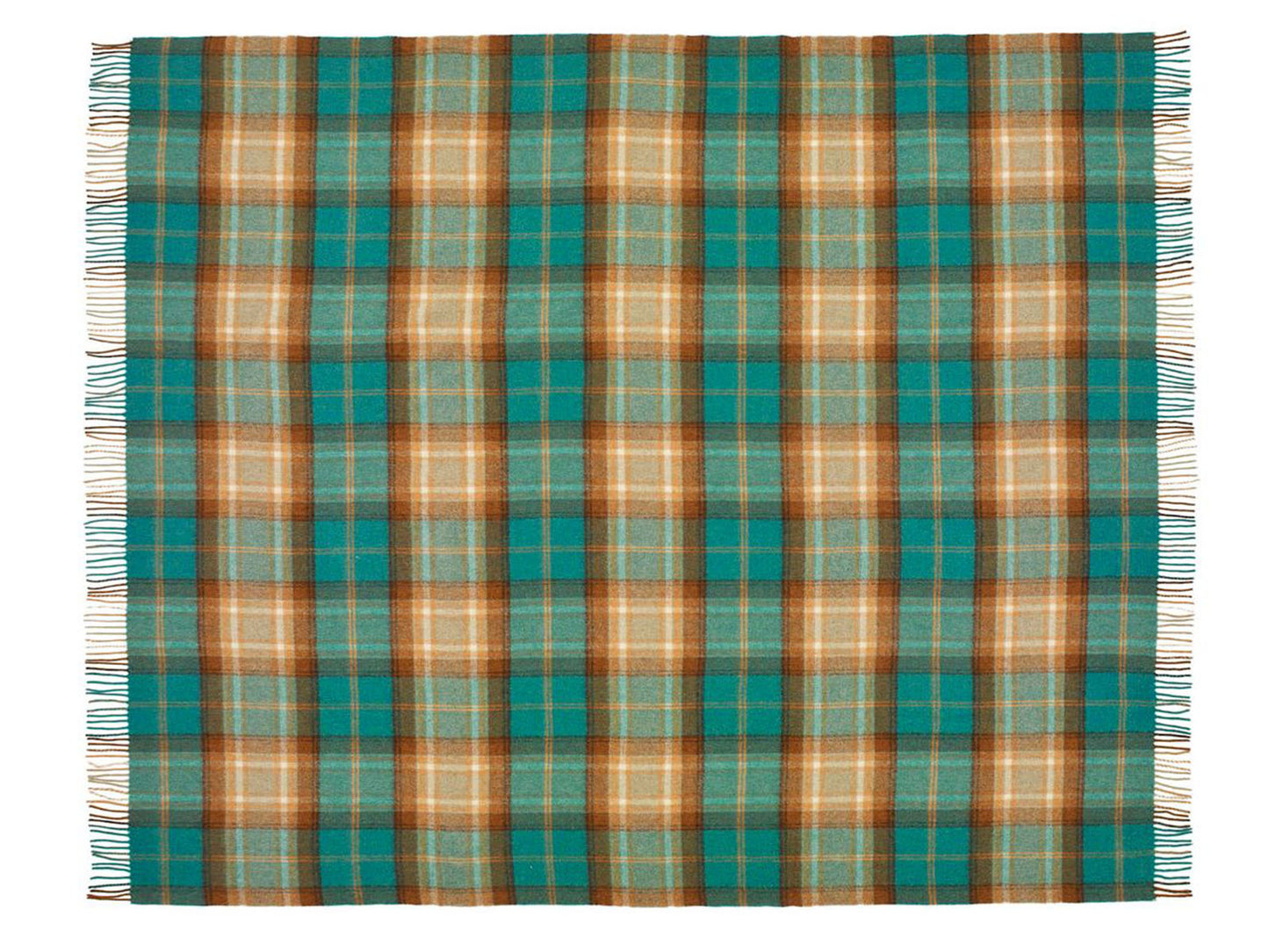 Winterton Merino Lambswool Throw - Jade