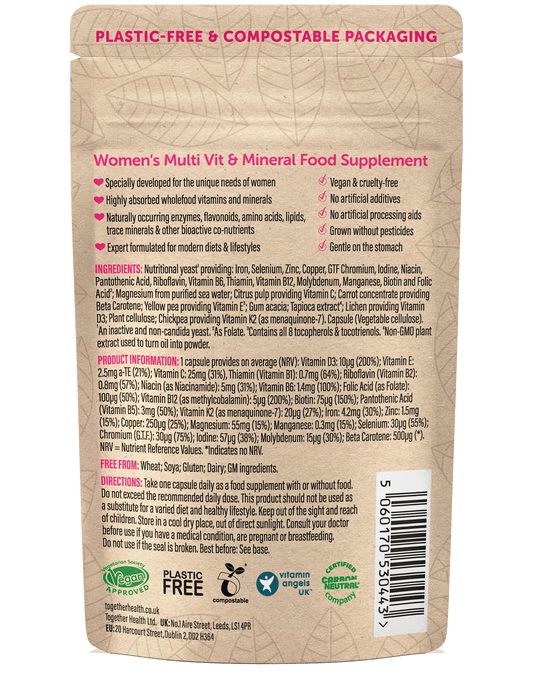 Women’s Multivitamin – Vegan – 30 Capsules
