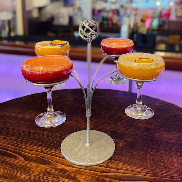 PoppyForge Glass Cocktail Tree - 4 glasses