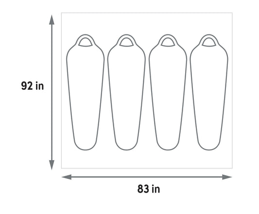 Kelty Wireless 4 Person Tent Footprint