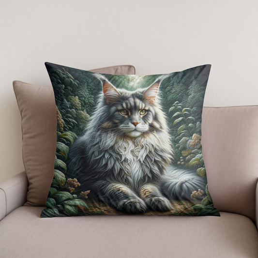 Majestic Maine Coon Cotton Cushion