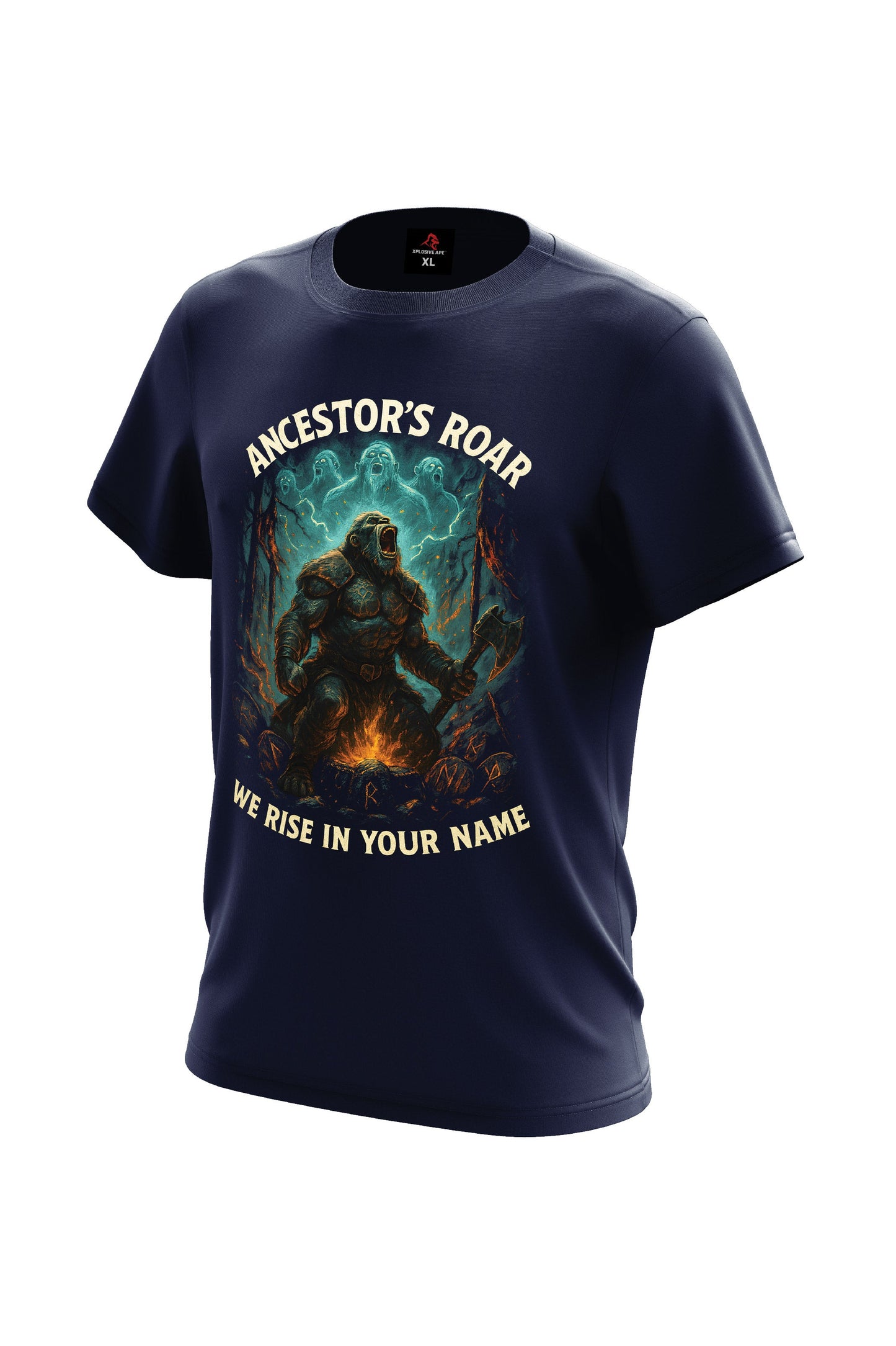 XAPE Ancestor's Roar Tee - Navy