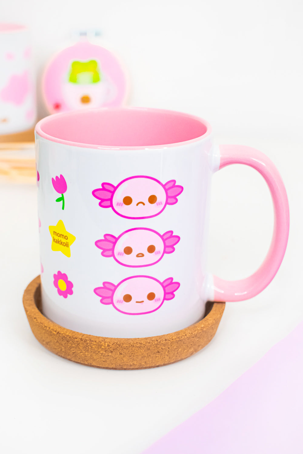 Xoxi The Axolotl Moods Pink Mug