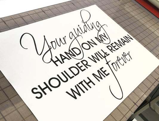 Your Guiding Hand Vinyl Wall Quote