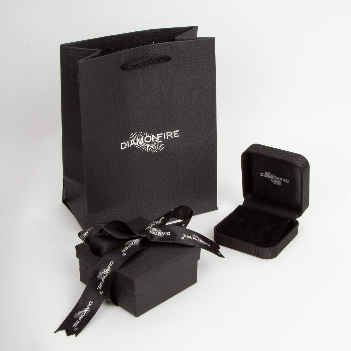Diamonfire Small Pave Zirconia Huggie Earrings