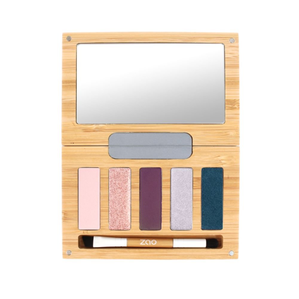 Zao Night & Roses Palette – Refillable Bamboo Eyeshadow Palette