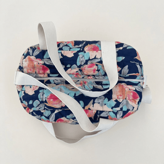 Painted Garden Carryall Quilted Nappy Bag (100% Cotton)