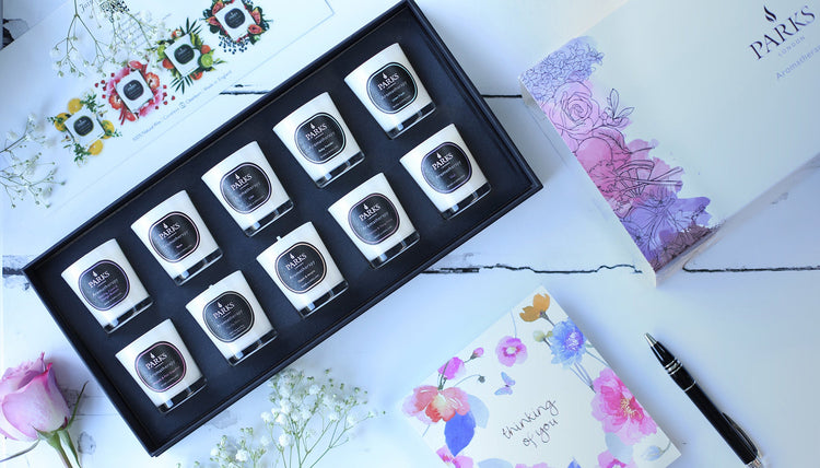 Parks Candles Aromatherapy Discovery Gift Set with ten scented candles