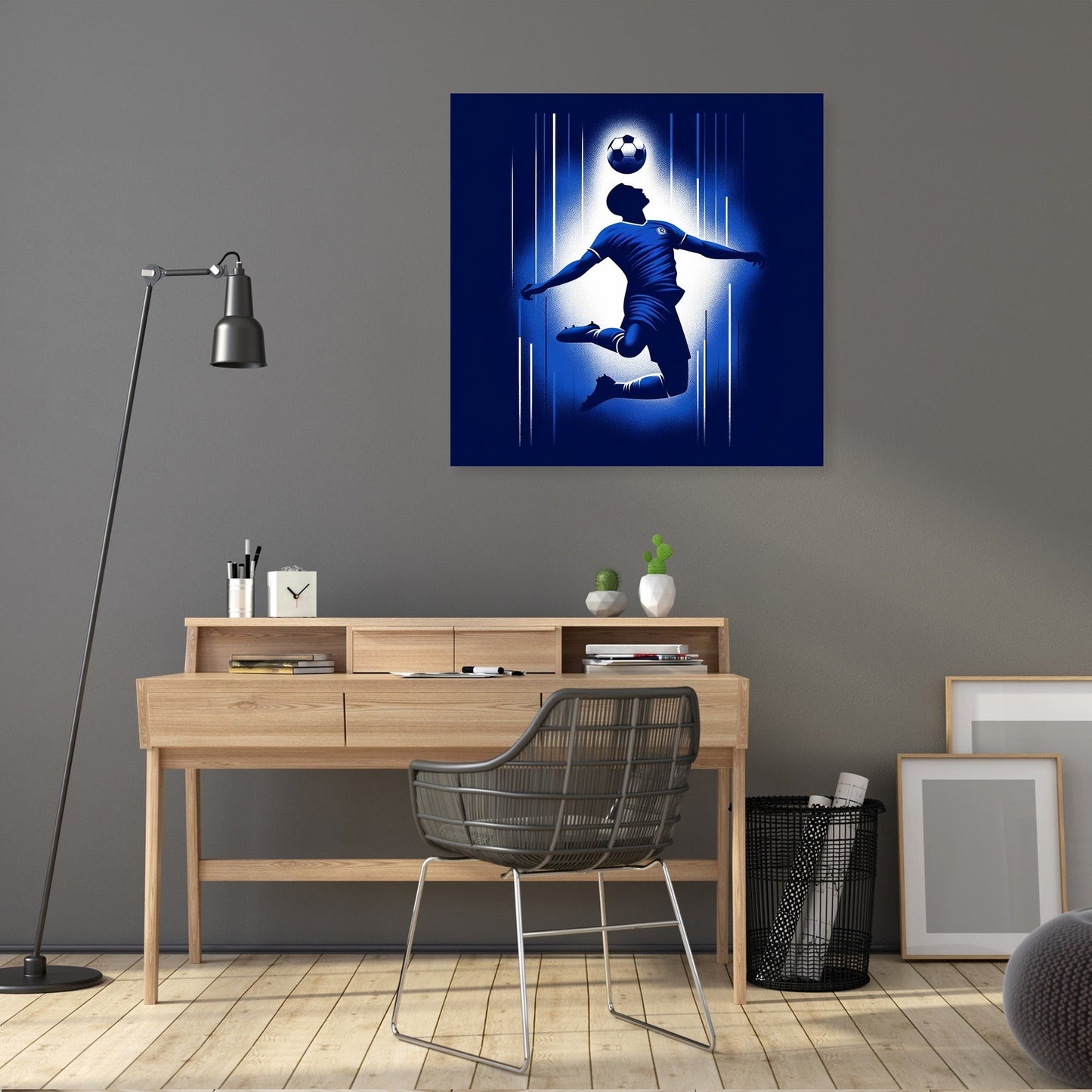 London Blue Header Canvas