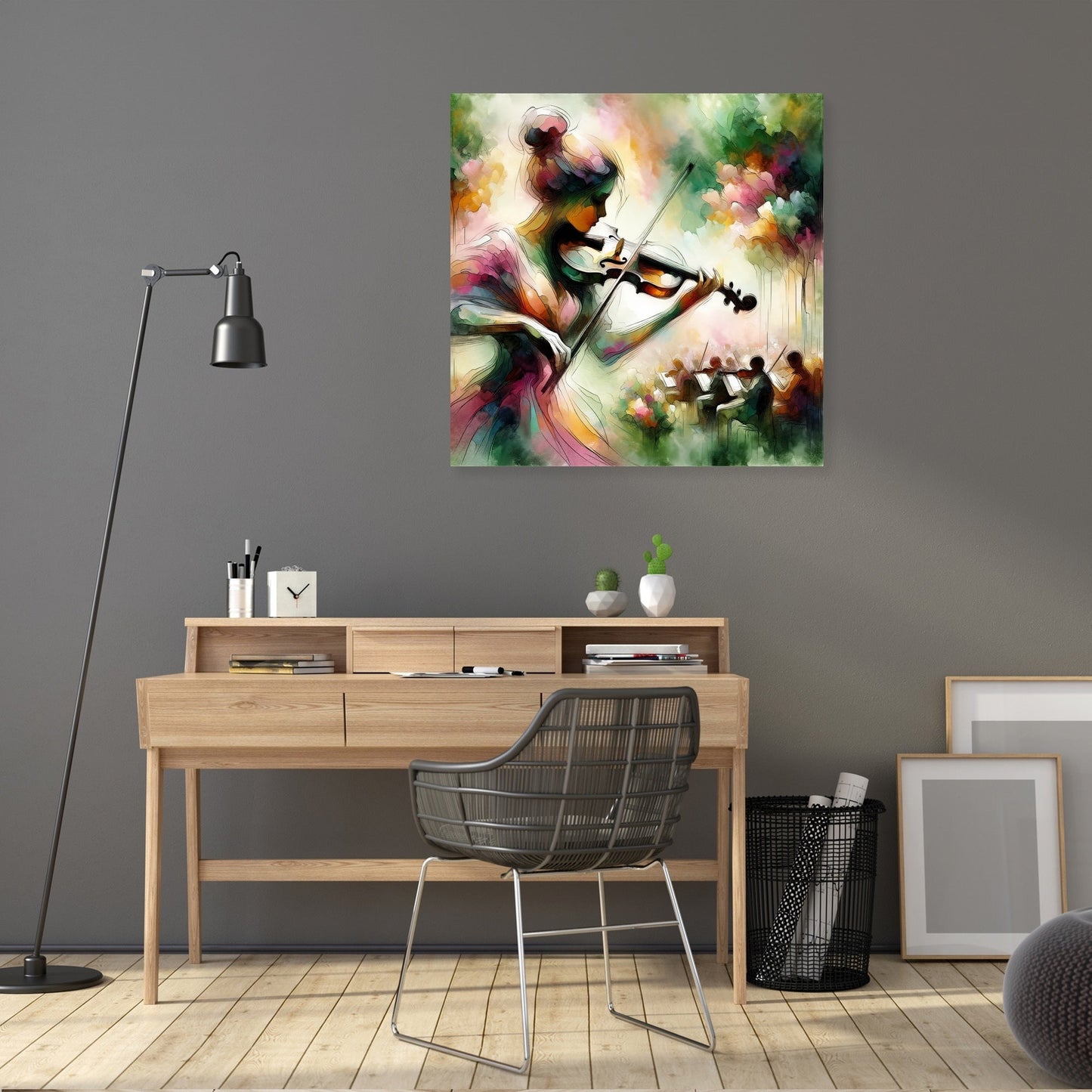 Garden Violinist Canvas