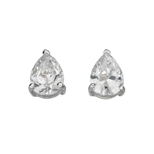 Beginnings Teardrop Cubic Zirconia Stud Earrings