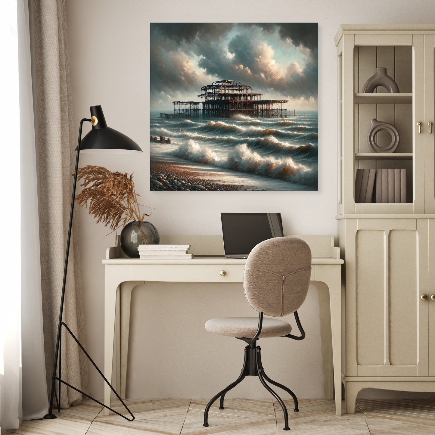 Brighton West Pier Ruins Canvas