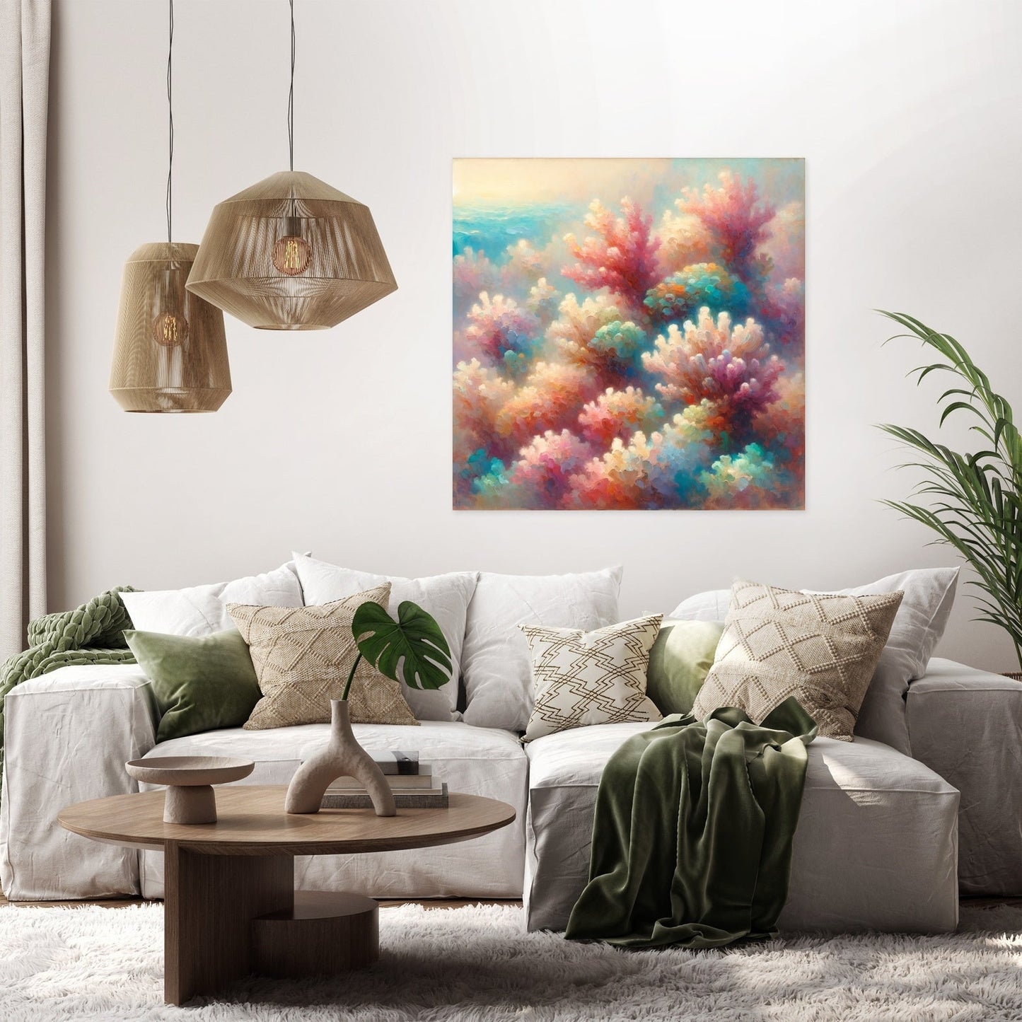 Pastel Reef Canvas