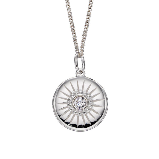 Beginnings Diamond Cut Disc Pendant