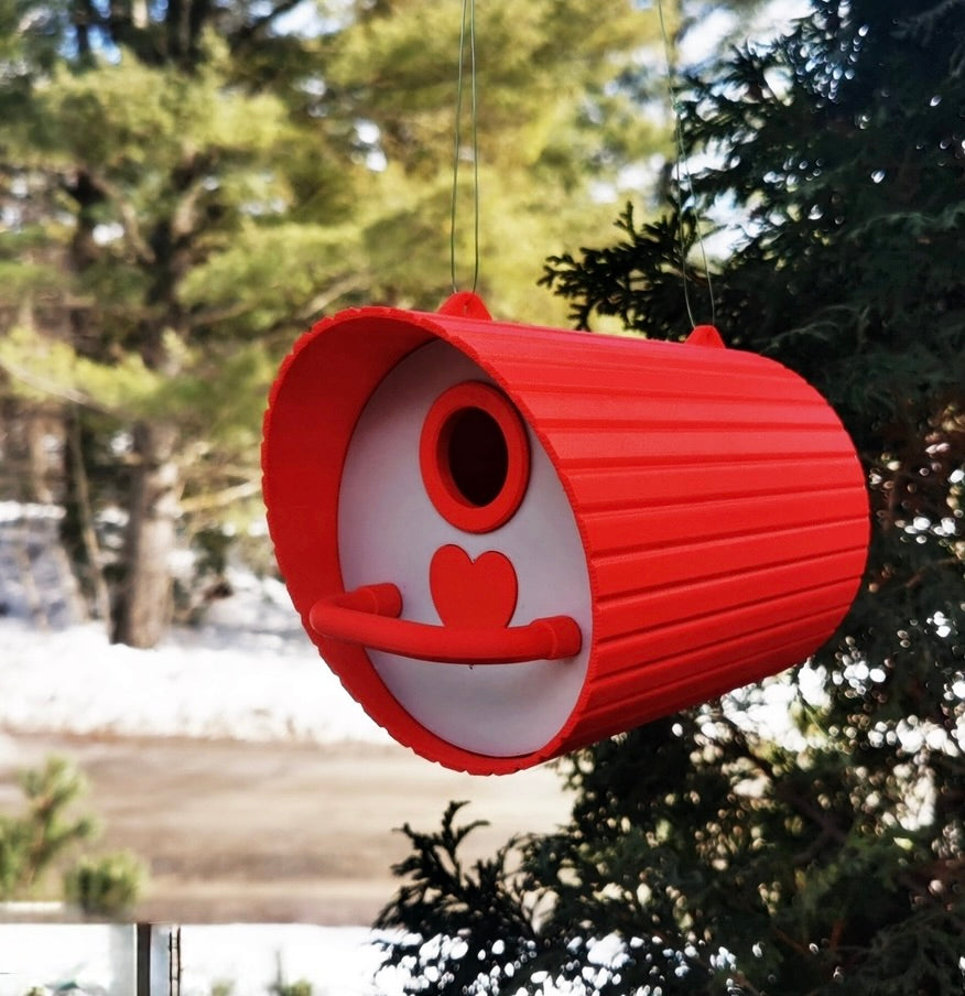 Classic & Simple Bird Box – Cute 3D Printed Outdoor Hanging Bird House | Fun Garden Decor | Gift For Mum | Nest Box