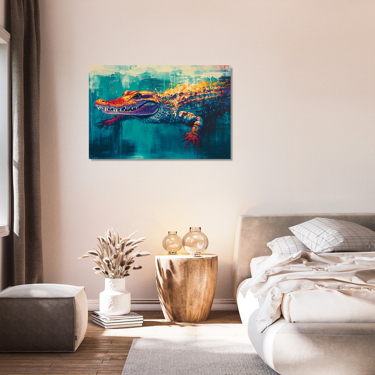 Crocodile Jungle Canvas