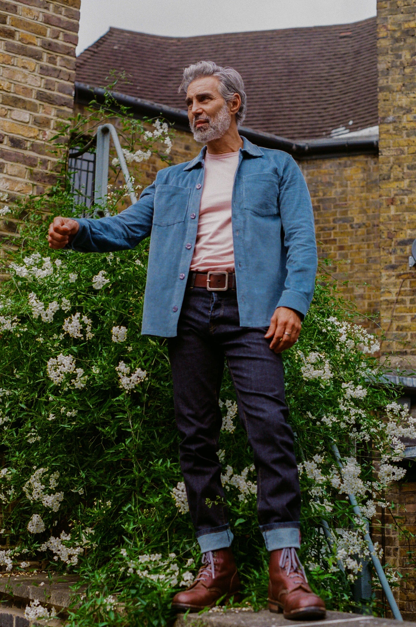 Bart Corduroy Overshirt - Blue