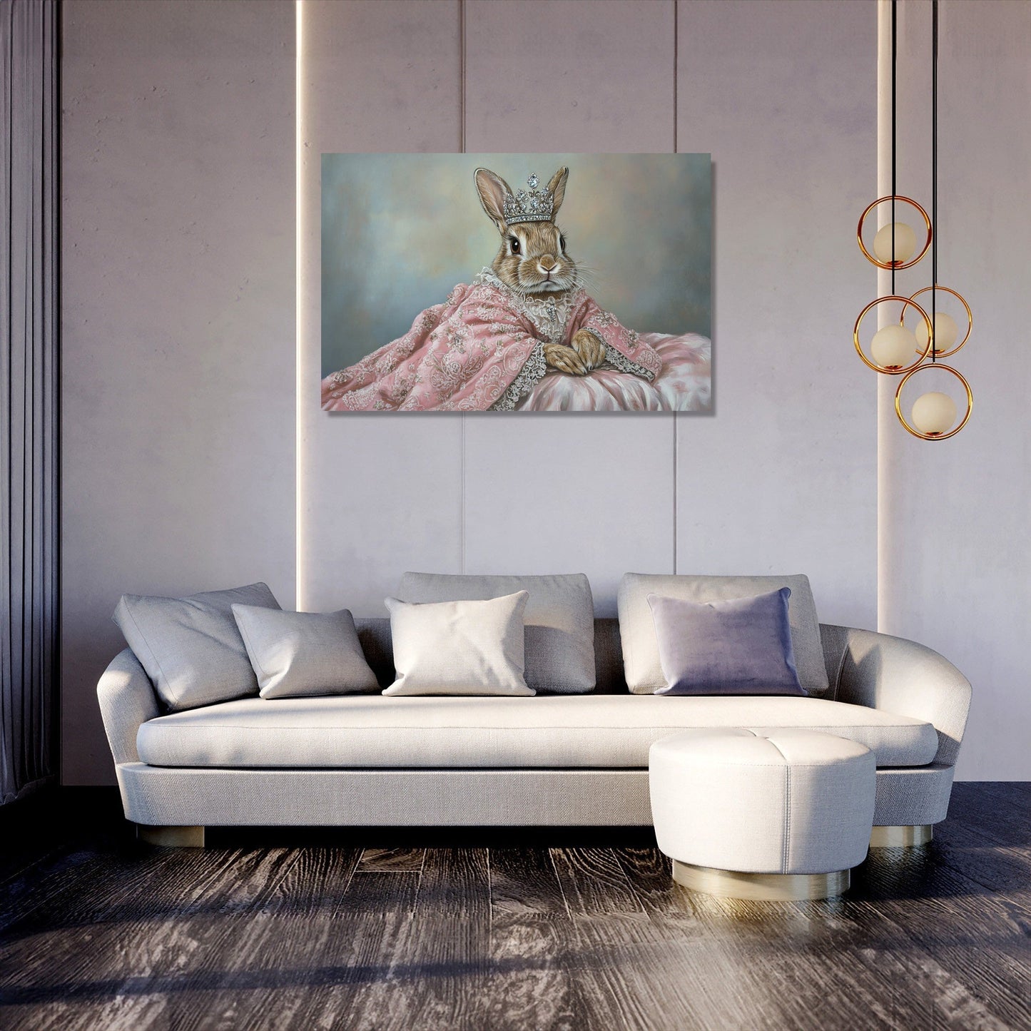 Miniature Rabbit Regal Canvas