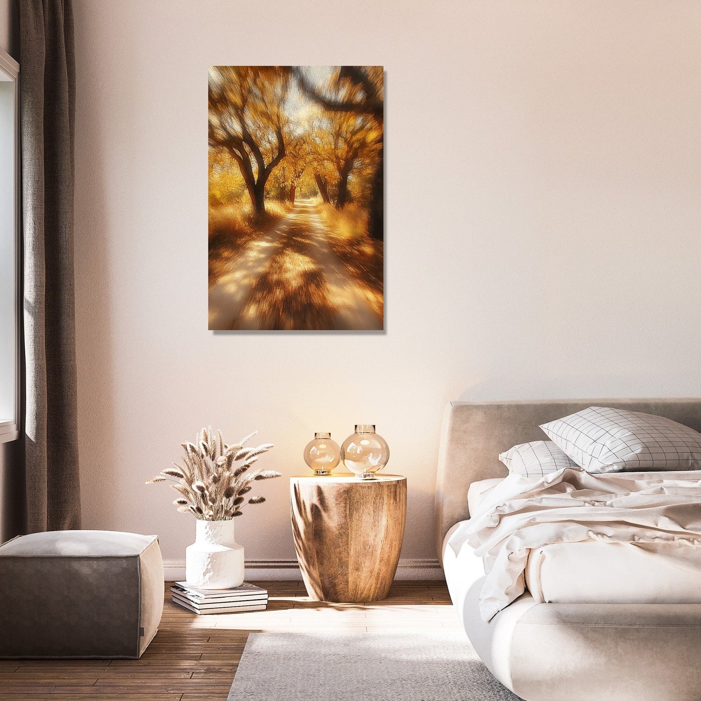 Golden Autumn Whirl Canvas