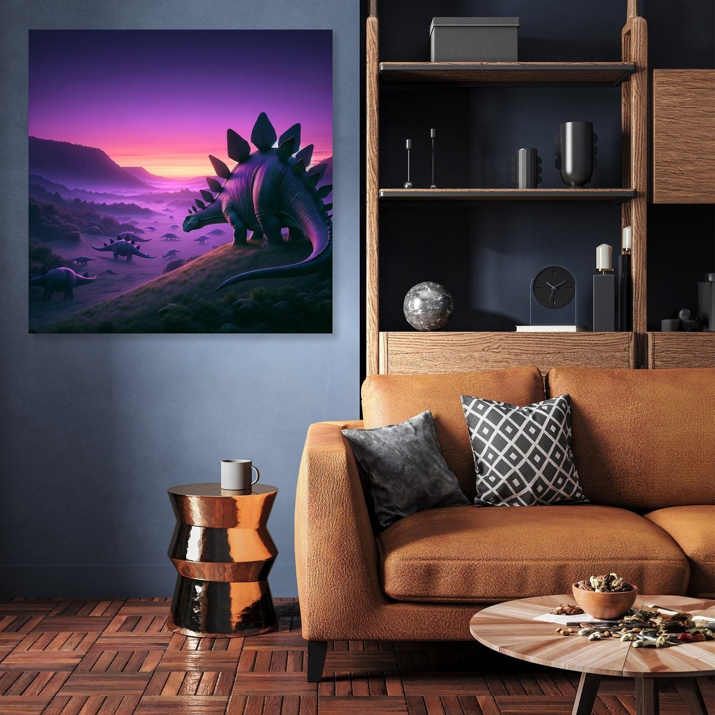 Twilight Valley Stegosaurus Canvas