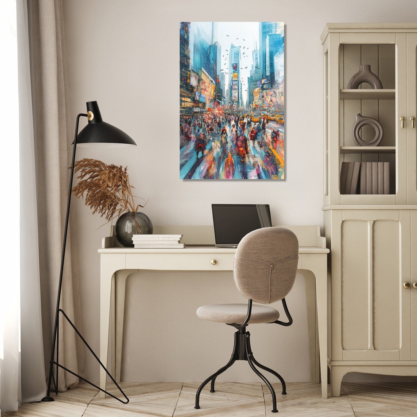 Lively Urban Dreamscape Canvas