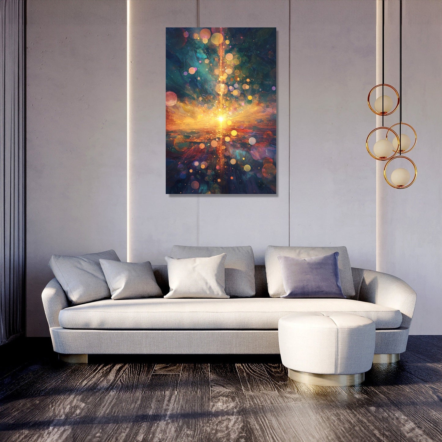 Celestial Beam Odyssey Canvas